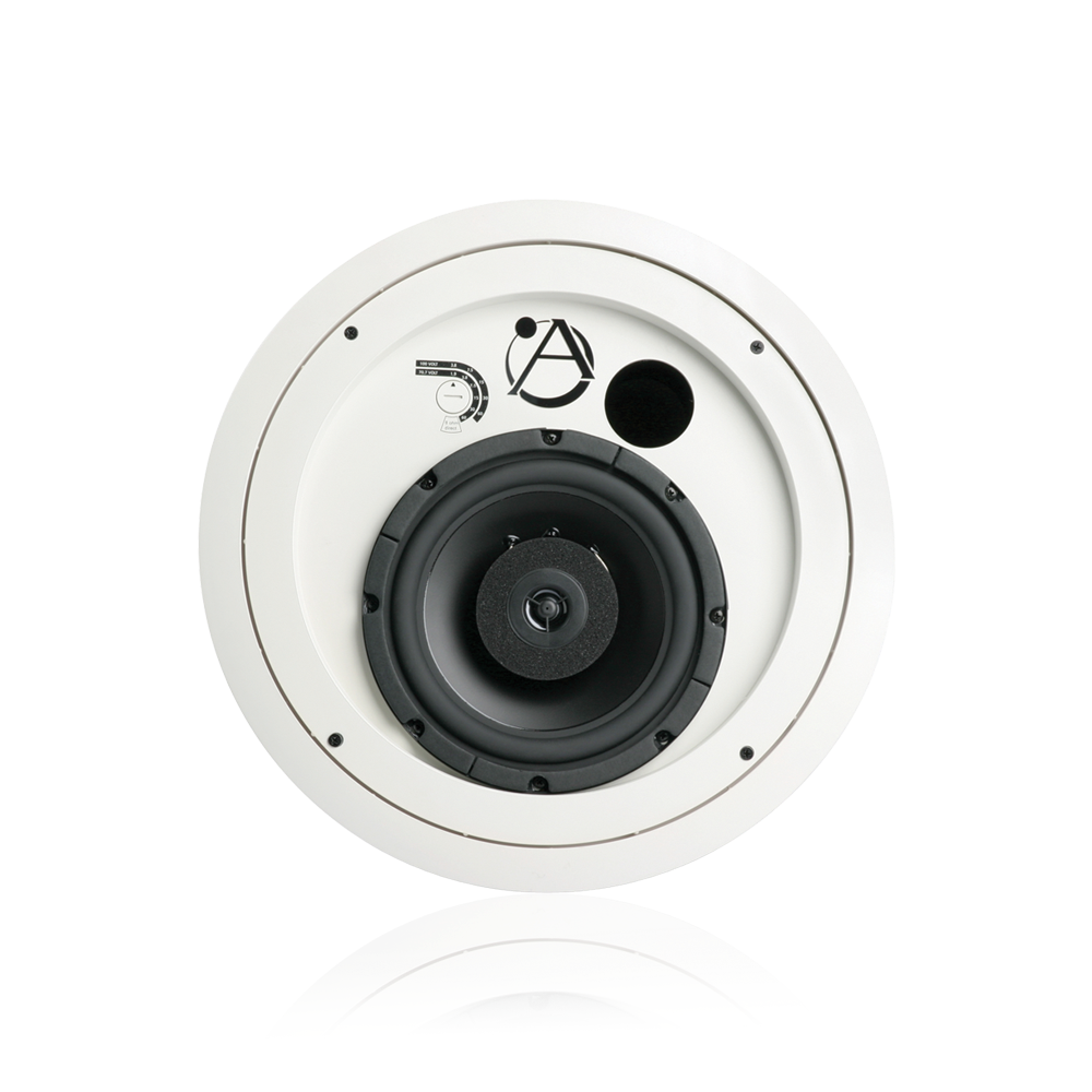 8 Coaxial In-Ceiling Speaker with 60-Watt 70 100V Transformer and Ported Enclosure 1