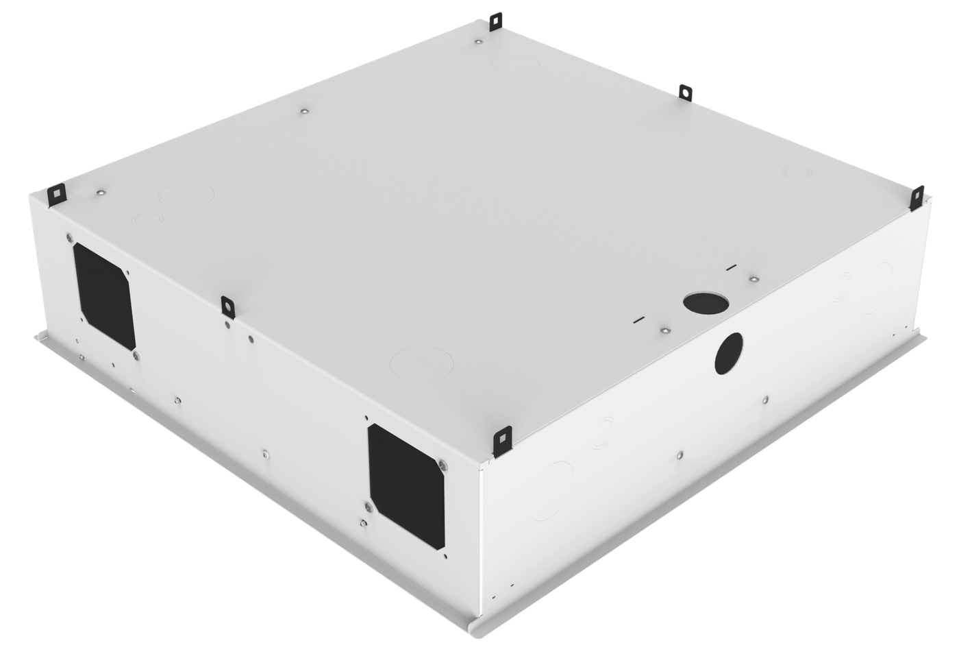 Atlas Sound 2' x 2' Ceiling-Mount Rack with 2RU, Standard-Width, AmbiTILT™ Shelf and Integrated AC Power Pack - Without Projector Pole Adapter CR222-NR 3