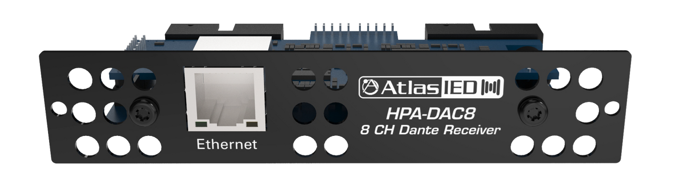 Atlas Sound Eight-Input Dante® Accessory Card for HPA Amplifiers HPA-DAC8