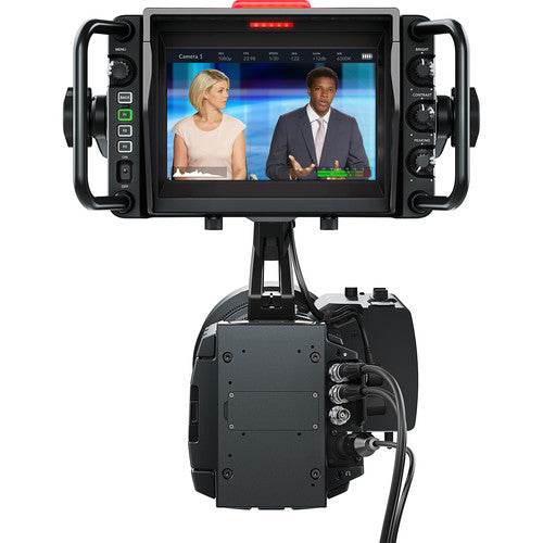 Blackmagic Design URSA Studio Viewfinder CINEURSANSVF mounted