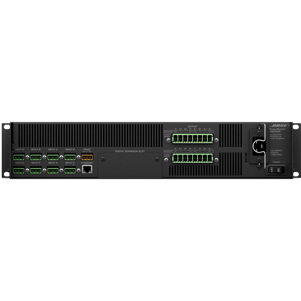 Bose 343546-1110 Professional PowerMatch PM8500N Power Amplifier with Ethernet Network Control1