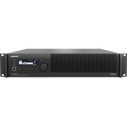 Bose 361810-1110 Professional PowerMatch PM8250N Power Amplifier with Ethernet Network Control (2RU)