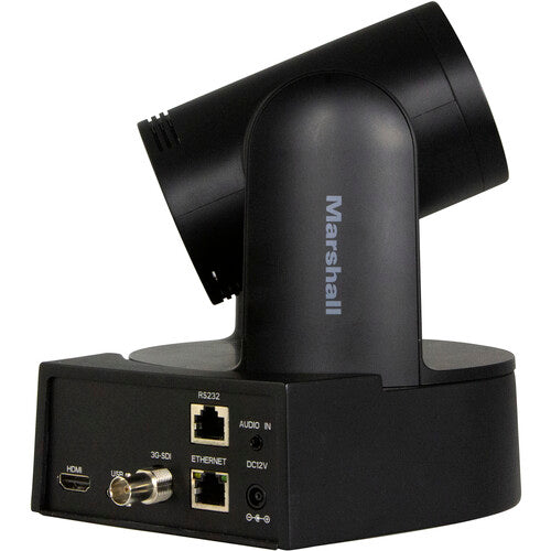 Marshall Electronics CV612-TBI Compact PTZ Camera with AI Auto-Framing (Black)