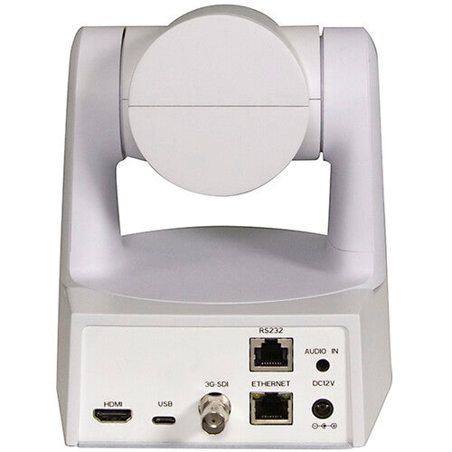 Marshall Electronics CV612-TWI Compact PTZ Camera with AI Auto-Framing (White)
