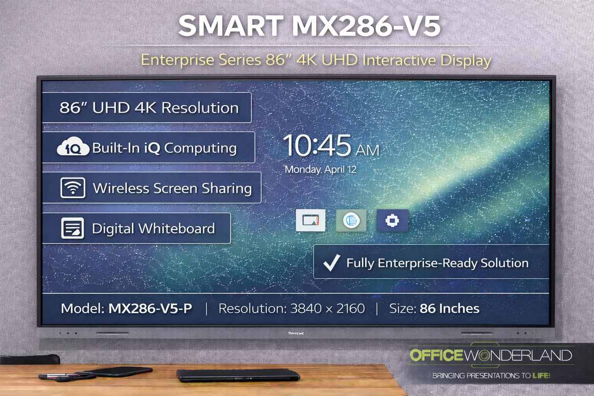 SMART Board MX286-V5 86” 4K Interactive Display – Buy Online | Authorized Dealer | Free Shipping