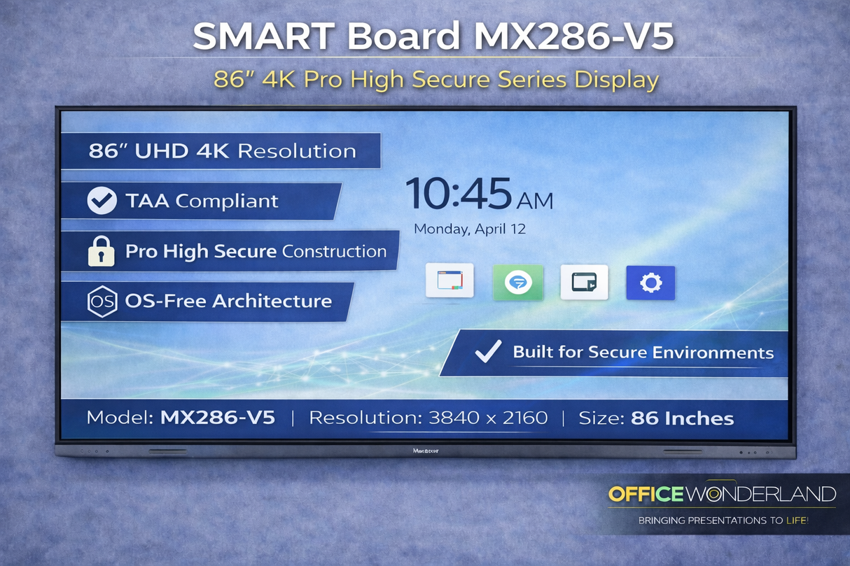 SMART Board MX286-V5 86” 4K Interactive Display – Buy Online | Authorized Dealer | Free Shipping