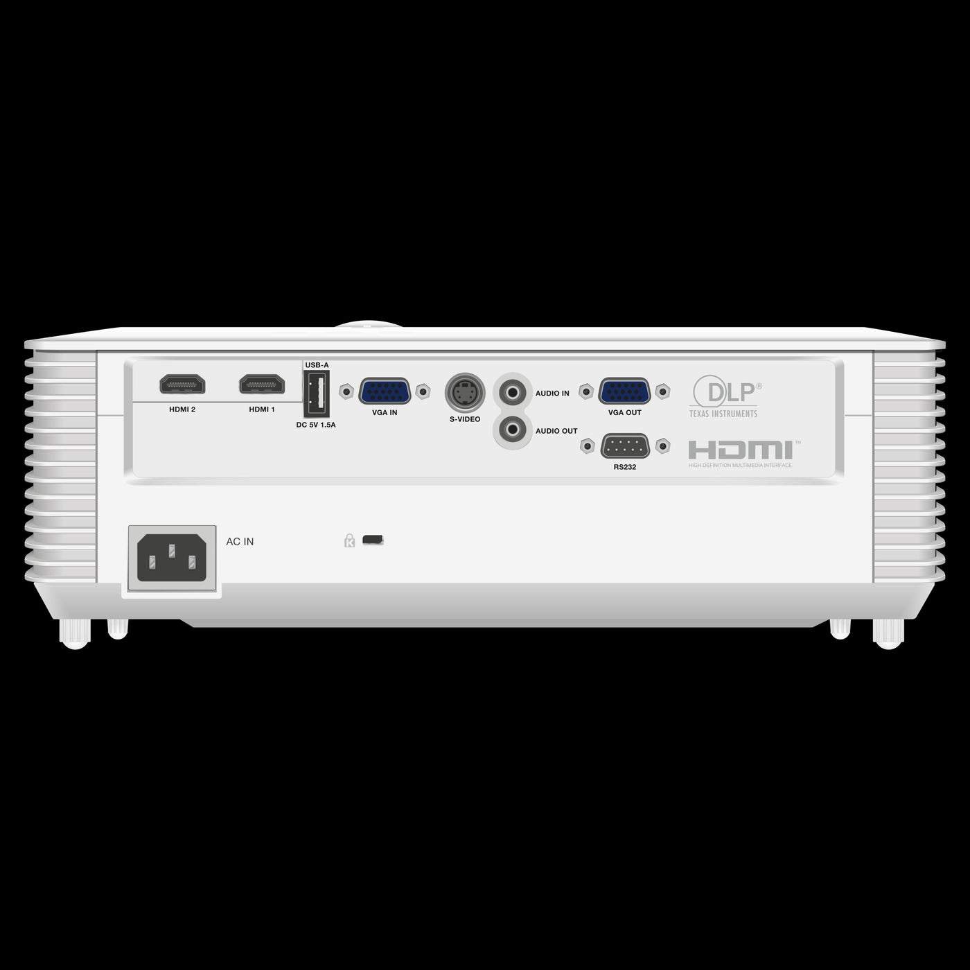 InFocus Genesis II SP222 SVGA Conference Room Projector input output