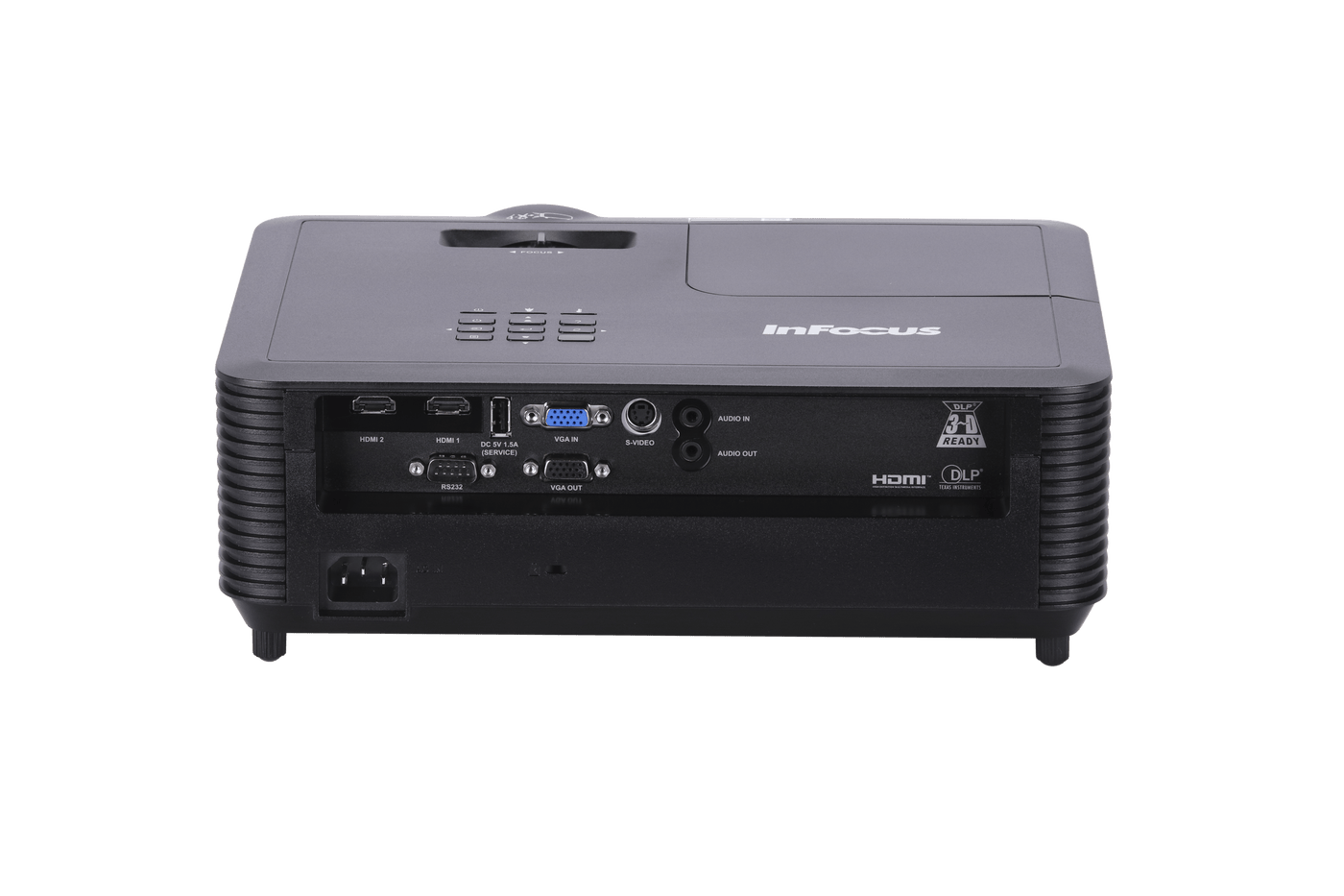 InFocus IN114BBST XGA DLP short-throw projector input output