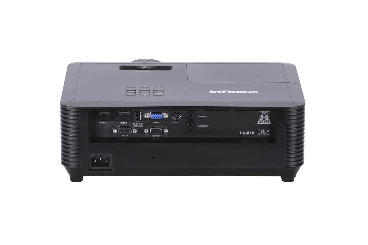 InFocus IN118BB 1080p DLP Projector rear