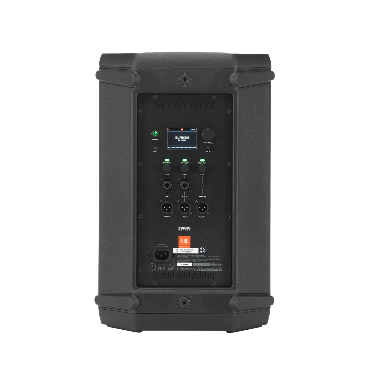 JBL PRX908-NA Professional Powered Two-Way 8-inch PA Loudspeaker b