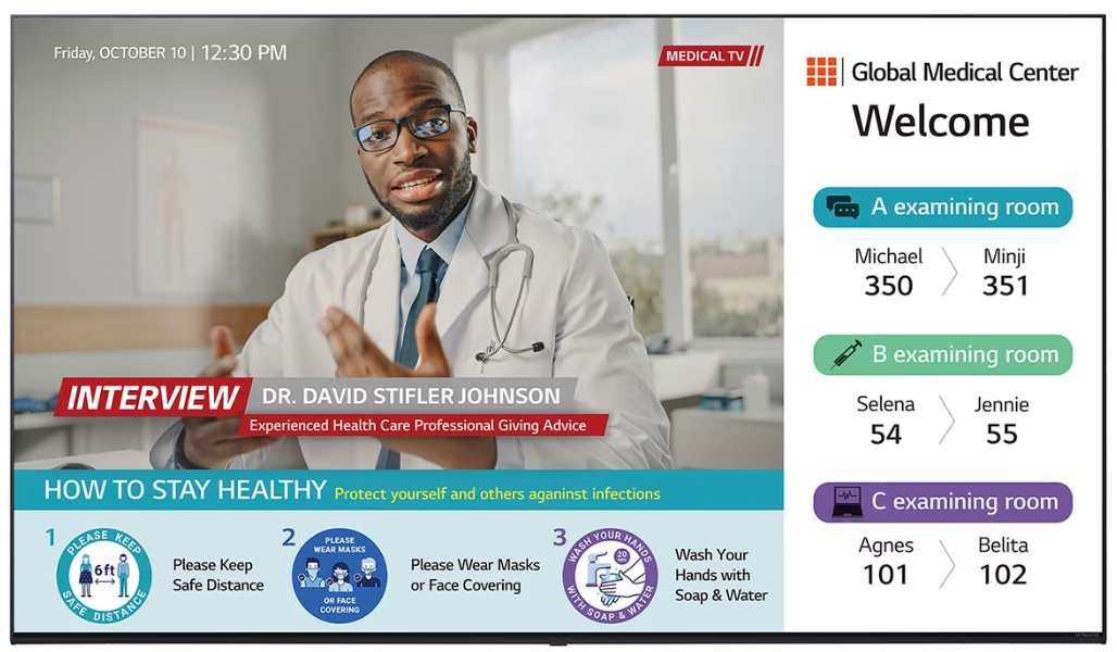 LG 55UR762M 55 4K UHD ProCentric Hospital Display