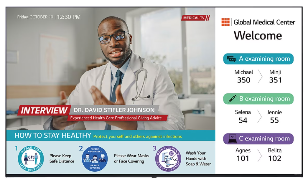 LG 65UR762M 65 4K UHD Pro Centric Hospital Display