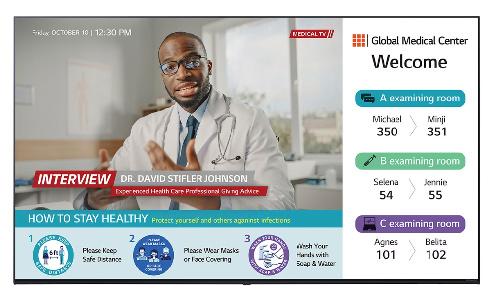 LG 75UR762M 75 4K UHD Pro Centric Hospital Display