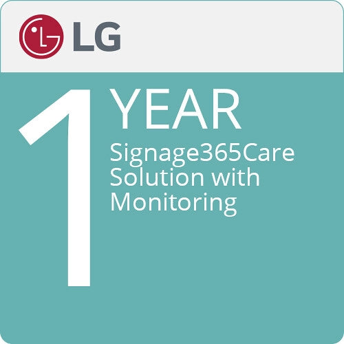LG LCLP10E.AUS Signage365Care - 1-Year Solution with Monitoring