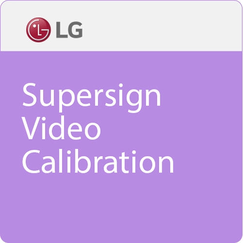 LG LPBD SuperSign Video Calibration Software