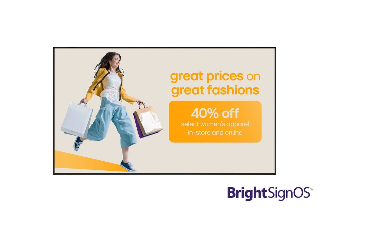 LG 55UV5N-E 55" UHD 4K Commercial Monitor with BrightSignOS