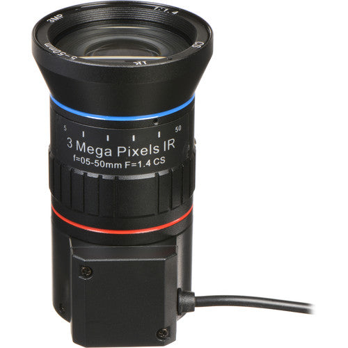 Marshall Electronics 3MP CS-Mount 5-50mm IR Varifocal Lens VS-M550-4