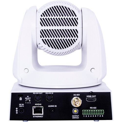 Marshall Electronics CV630-NDIW UHD 4K30 NDI HX PTZ Camera (White) input output