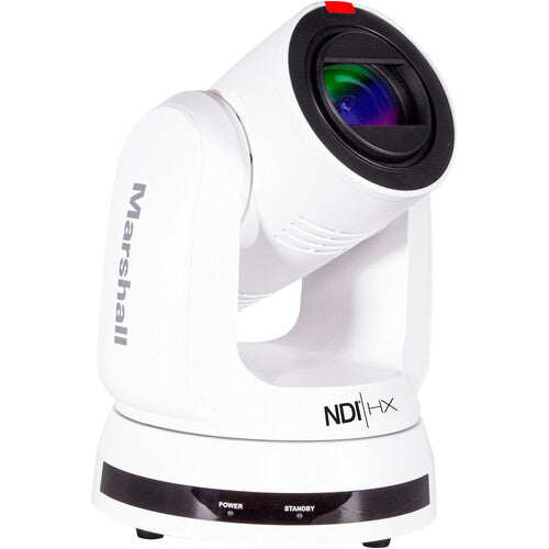 Marshall Electronics CV730-NDIW UHD 4K Broadcast PTZ Camera with NDI HX (White)