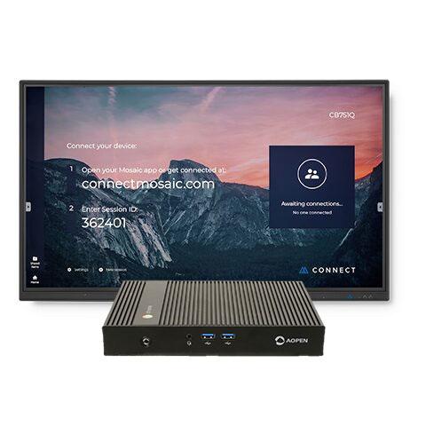 NEC CB-AO-CX100 86 inch UHD Collaborative Display and AOpen Chromebox (CB-AO-CX100) Bundle