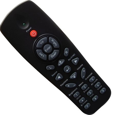 TreeCityAudio Optoma BR-3037B Projector Remote – Fits HD80, HD8000, HD803, HD980, HD7200, HD930, HD806