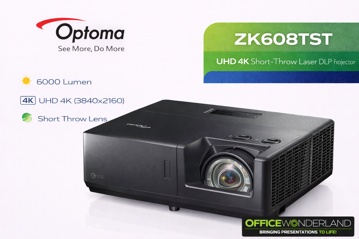 Optoma Technology ZK608TST UHD 4K Short-Throw Laser DLP Projector