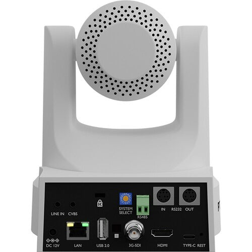 PTZOptics Move SE SDI HDMI USB IP PTZ Camera with 30x Optical Zoom (White) input output