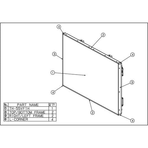 Panasonic Frame Cover Kit for 55 Video Wall Display 2