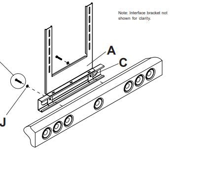 Peerless-AV MSA-101 Multi-Channel Speaker Mount For Flat Panel Displays install instructions