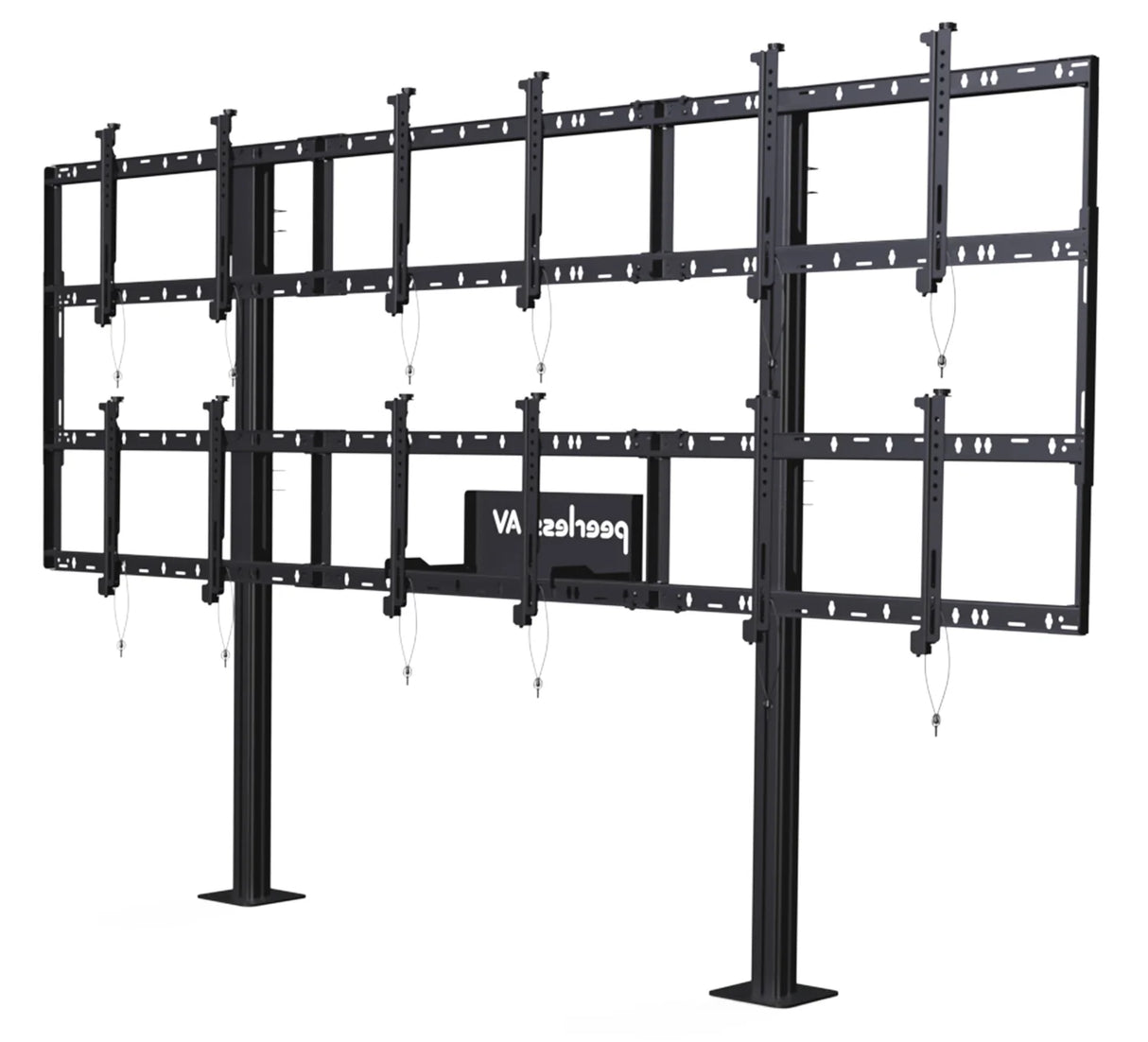 Peerless-AV SmartMount Modular Video Wall Pedestal Mount 3x2 Configuration for 46 to 55 Displays DS-S555-3X2