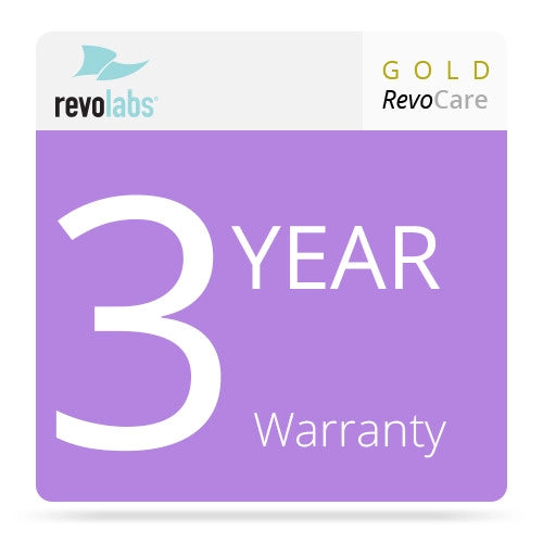 Revolabs 10-EXTSERV3Y-HDE4AES 3-Year Gold RevoCARE Warranty for the Executive HD MaxSecure 4-Channel Wireless Microphone System