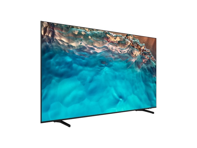 Samsung HG50BU800NFXZA 50 Crystal UHD Smart Hospitality TV with Tizen Enterprise Platform angled