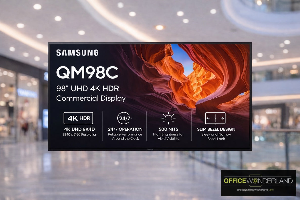 Samsung QM98C 98" UHD 4K Commercial Monitor - Buy Online | Authorized Dealer