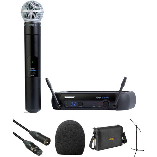 Shure PGXD24 SM58-X8 Wireless Handheld Microphone Vocal Package Kit