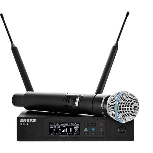 Shure QLXD24 B58 Digital Wireless Handheld Microphone System with Beta 58A Capsule (G50 470 to 534 MHz)