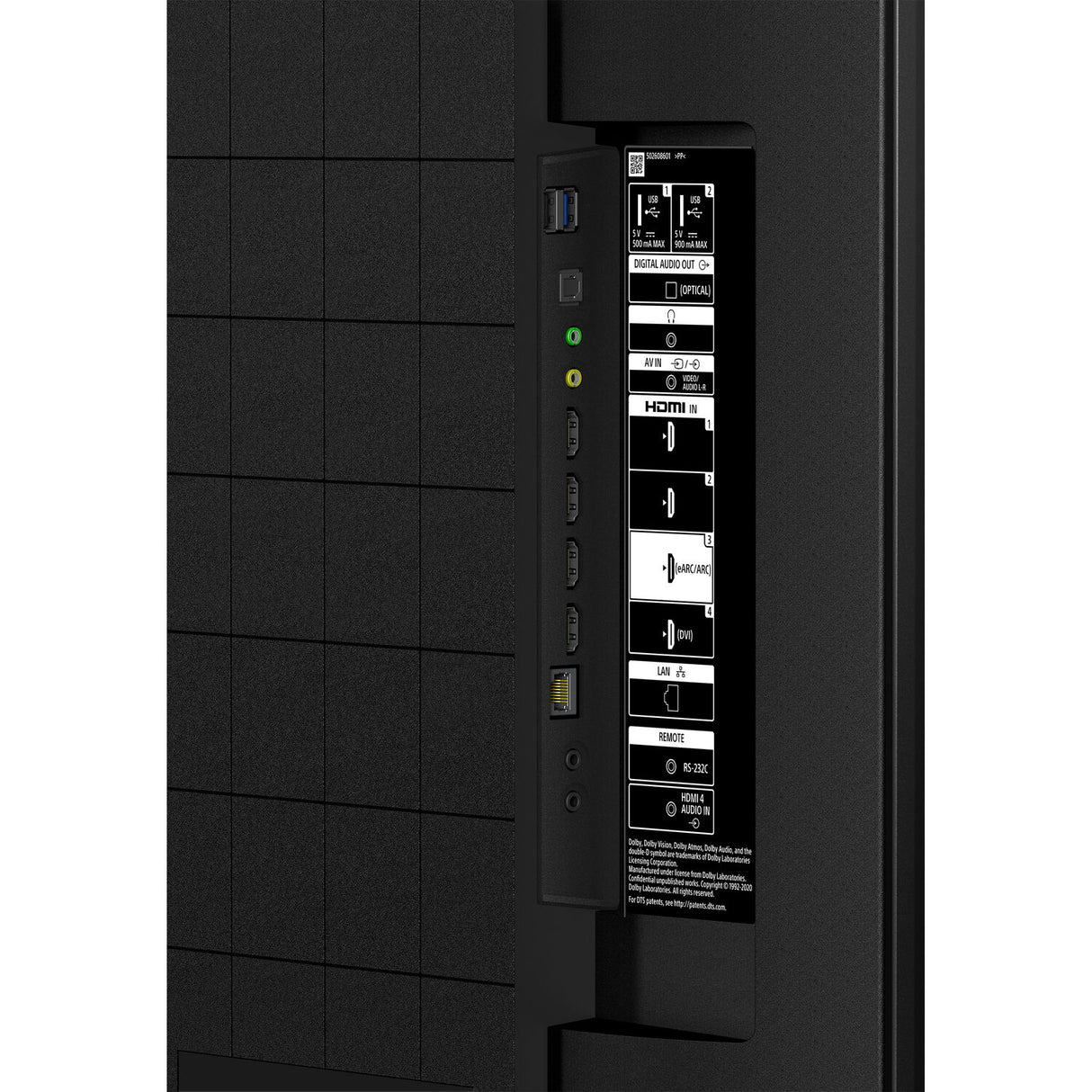 Sony BRAVIA FW50BZ30J 50 Class HDR 4K UHD Commercial LED Display connections