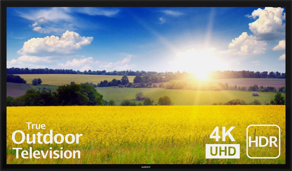 Sunbrite Signature 2 SB-P2-65-4KBL 65 inch Pro LED HDR 4K Outdoor TV - Full Sun