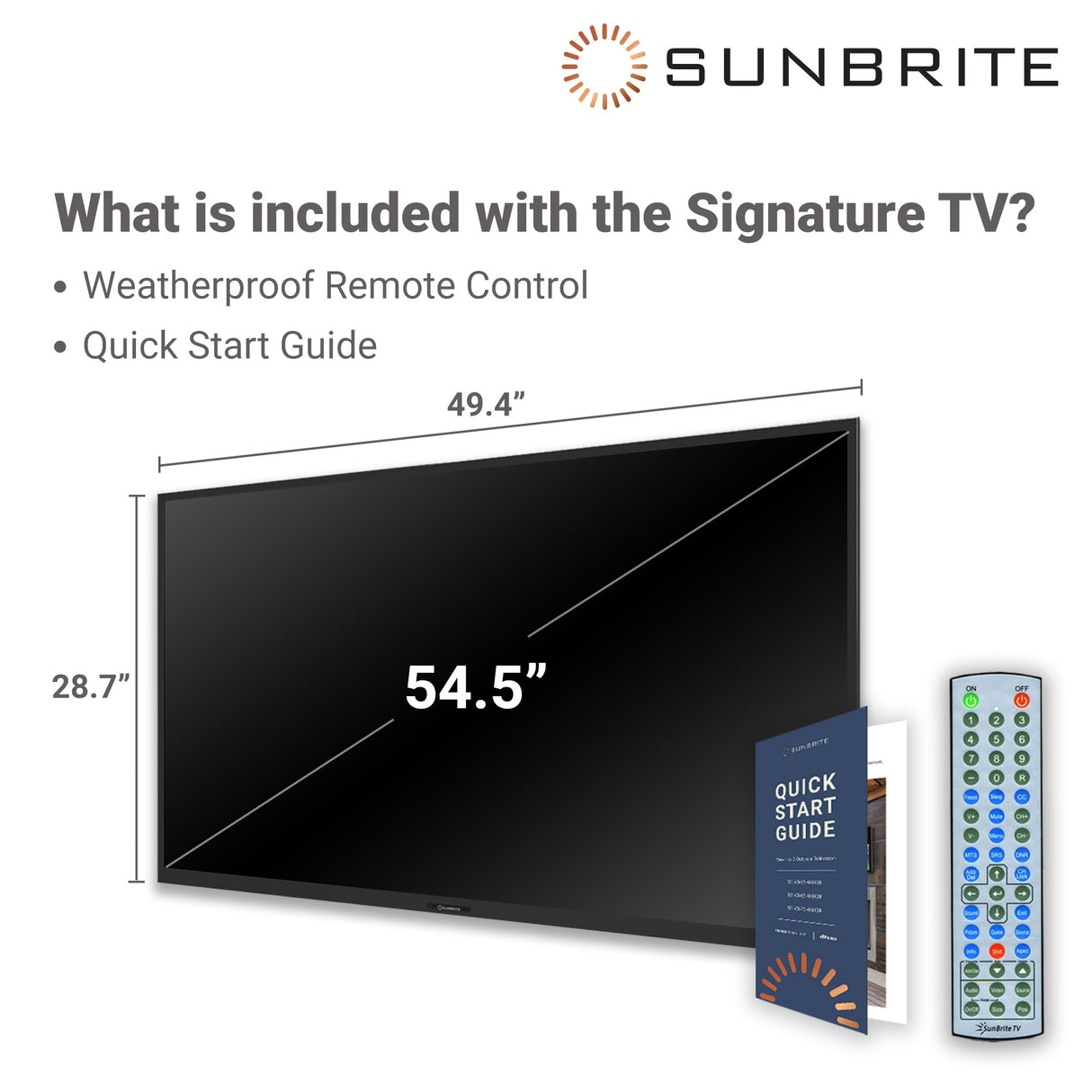 Sunbrite Signature 2 SB-S2-55-4K-BL 55 inch LED HDR 4K Outdoor TV – Partial Sun 3