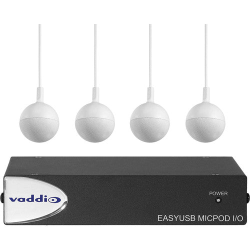 Vaddio EasyUSB MicPOD I O Interface with Four CeilingMIC Microphones 999-88100-000 front