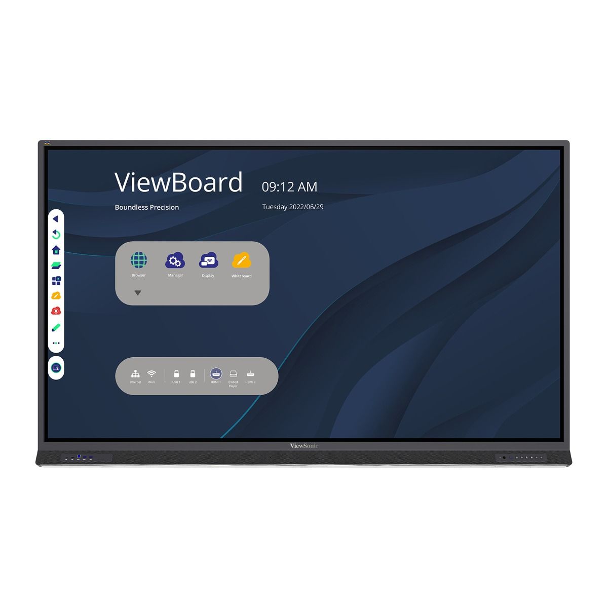 ViewSonic IFP7552-1TAA 75 ViewBoard 4K UHD Interactive Display with Integrated Microphone
