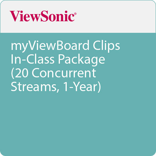 ViewSonic MVBC_INC_1Y01 myViewBoard Clips In-Class Package (20 Concurrent Streams, 1-Year)