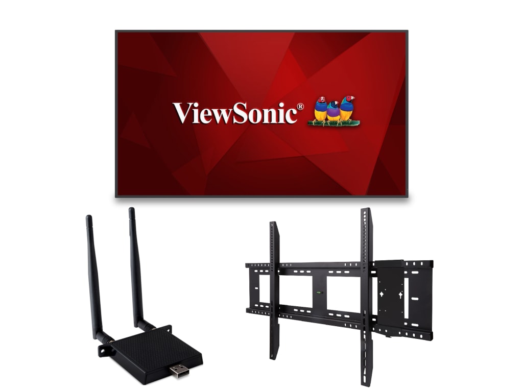 Viewsonic CDE8630-E1 86 4K UHD Display (Wireless Module & Wall Mount Bundle)