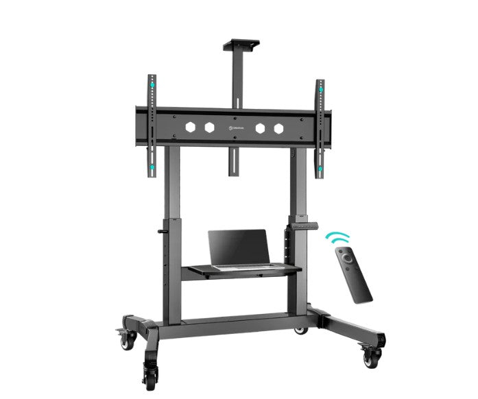 Onkron TS1991E Motorized Trolly cart for Displays 50"-100", max 286 lbs