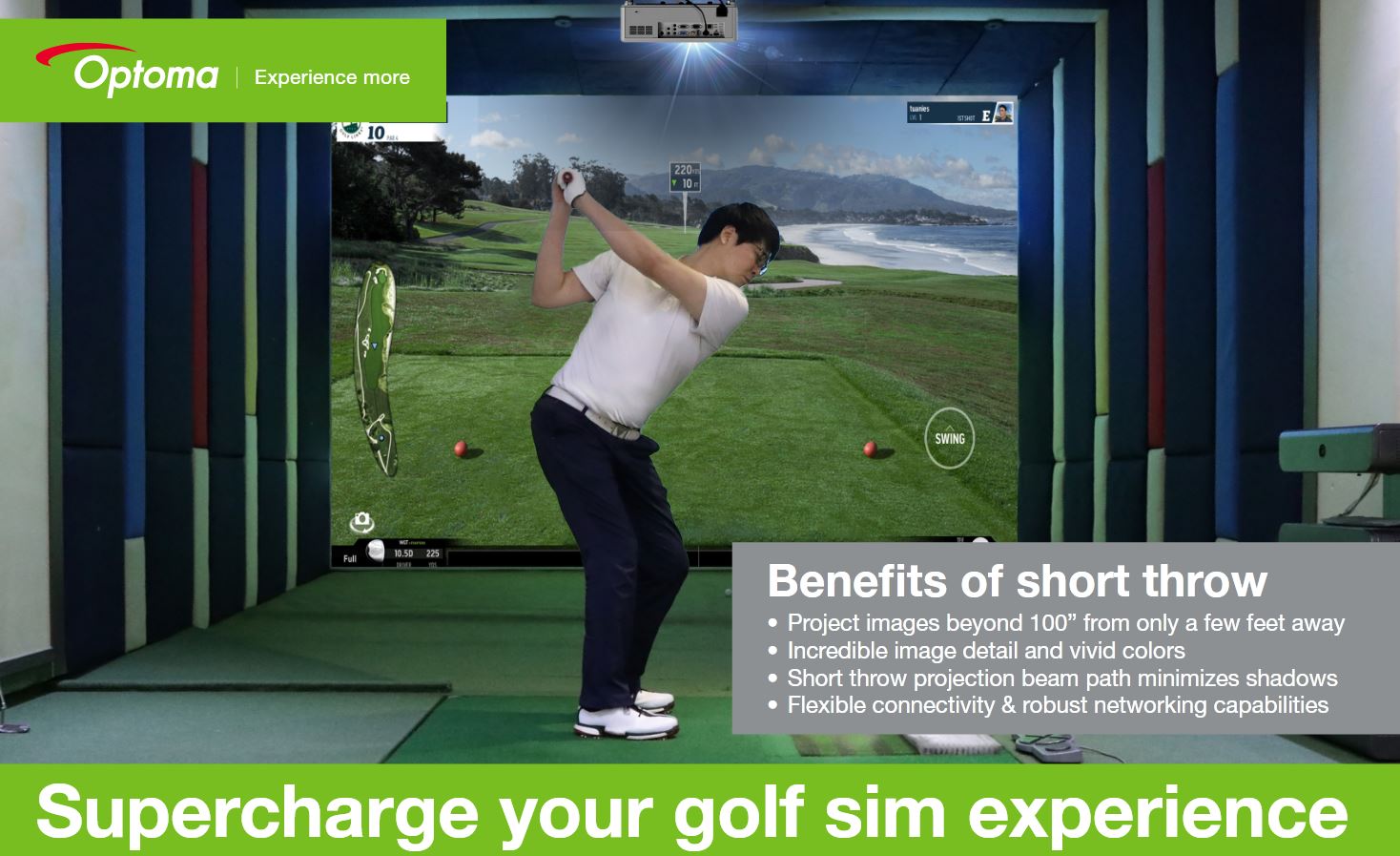 Swing into fall with your own golf simulator!