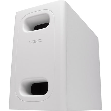 QSC 6.5"DualVoiceCoil Surface Subwoofer/HiPass Out-70/100V-Bypass/Lo-Z Mono/Stereo/Surface Instal(White)