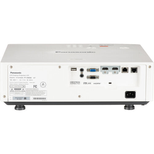 Panasonic PTVMZ82U7 WUXGA Laser 3LCD Projector (White)