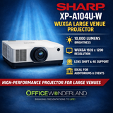 Sharp XP-A104U-W 10,000 Lumen WUXGA Laser Large Venue Projector (White) – Buy Online | Authorized Dealer