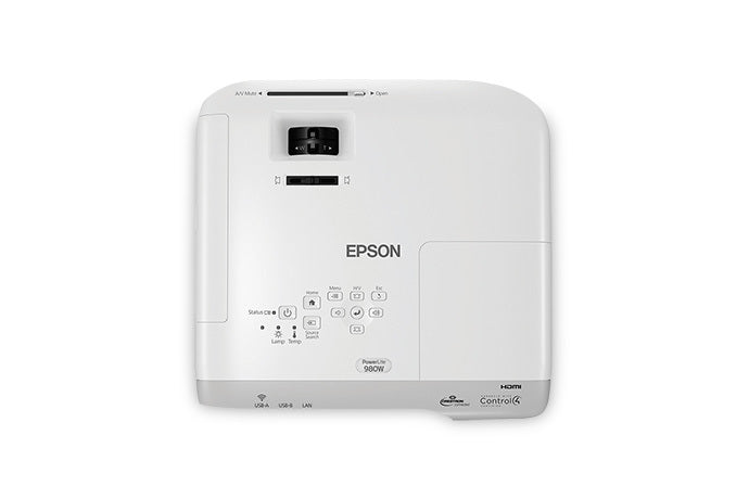 Epson PowerLite 980W 3LCD WXGA Projector – OfficeWonderland