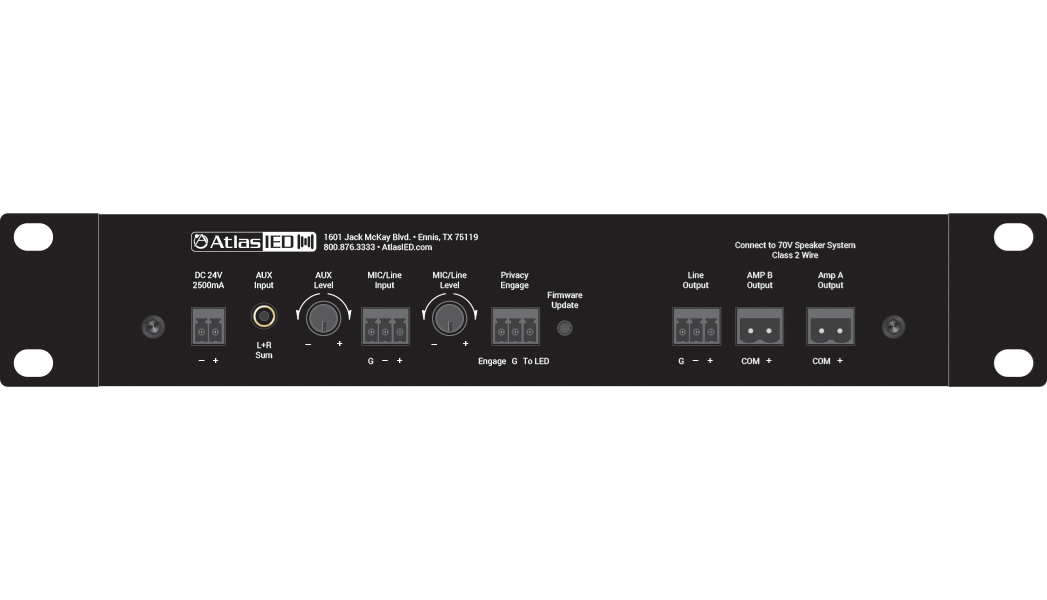 Amplified Sound Masking System with Onboard DSP 1