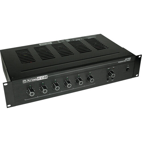 Atlas Sound 120W 6-Input Mixer Amplifier, Global Power Supply